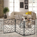 Leaf Design Metal Pet Gate Indoor Dog Fence